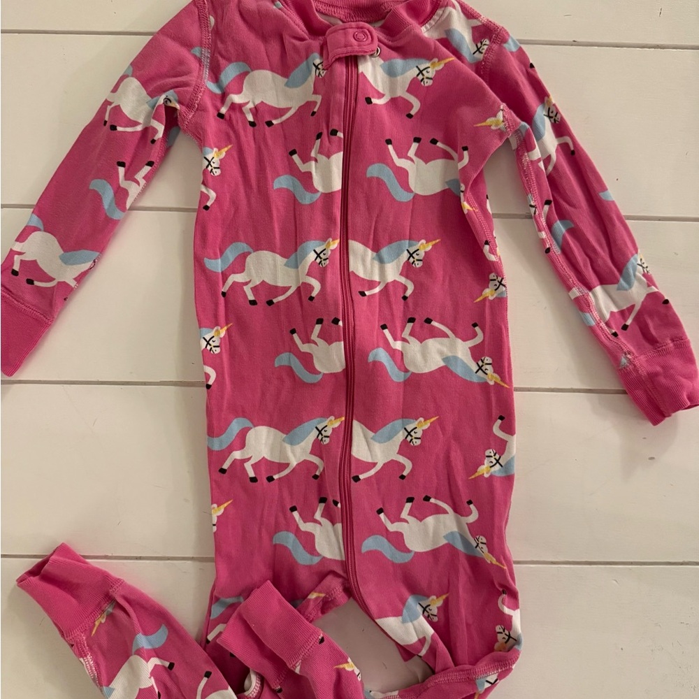 Hanna Andersson Pink Unicorn Bodysuit